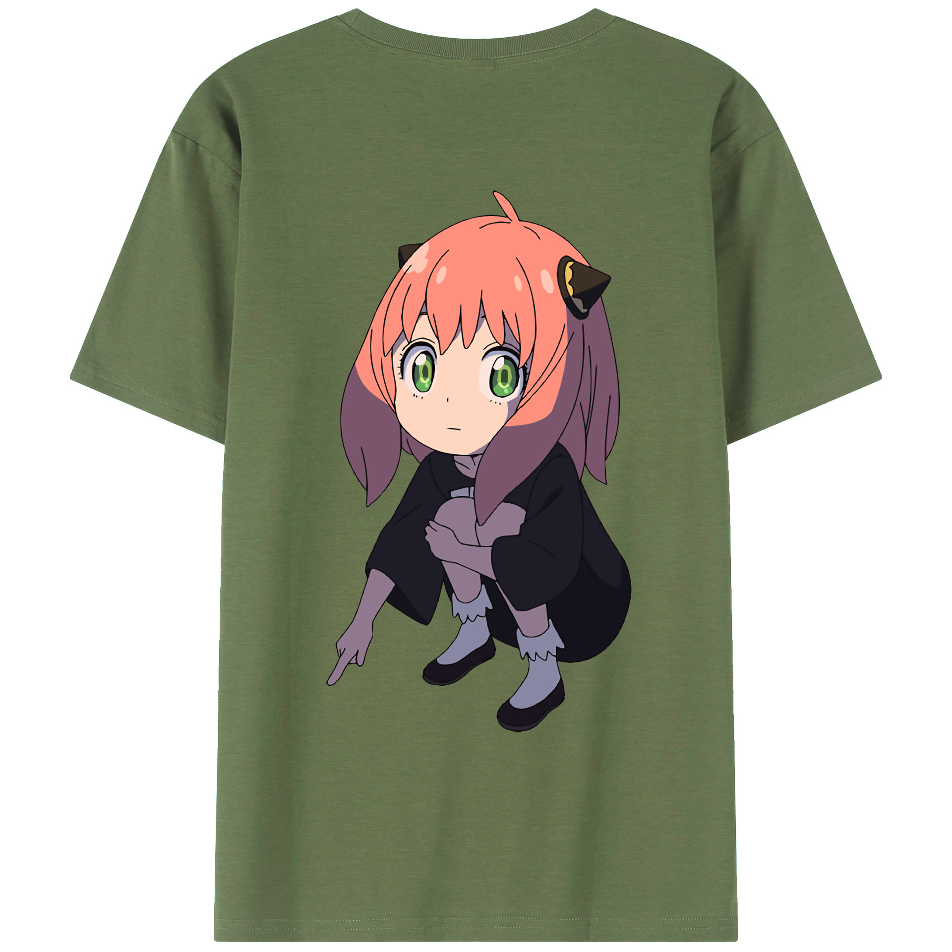 （画像用） SPY×FAMILY间谍家家酒 綿100％ メンズ半袖Tシャツ（バックプリント） 通気性